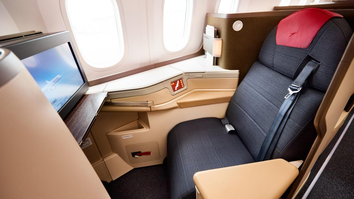 Austrian Boeing 787 Business Class Kabine